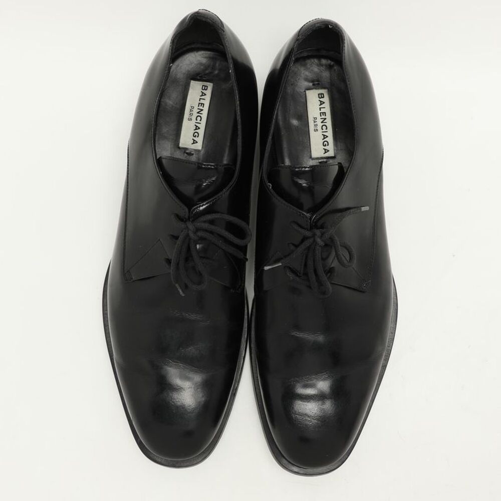 Balenciaga Black Leather Lace Up Derby Size 44 - Picture 3 of 7